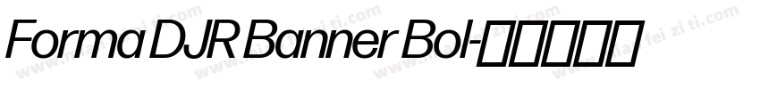 Forma DJR Banner Bol字体转换